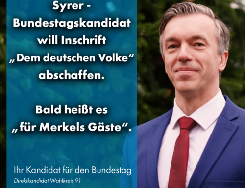 Syrer will Inschrift „Dem deutschen Volke“ abschaffen